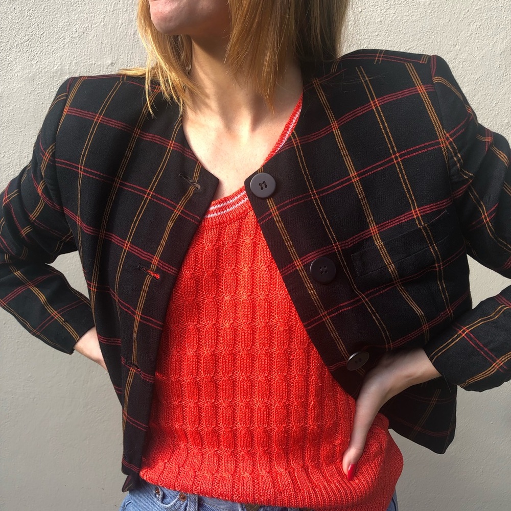 Jones New York check blazer